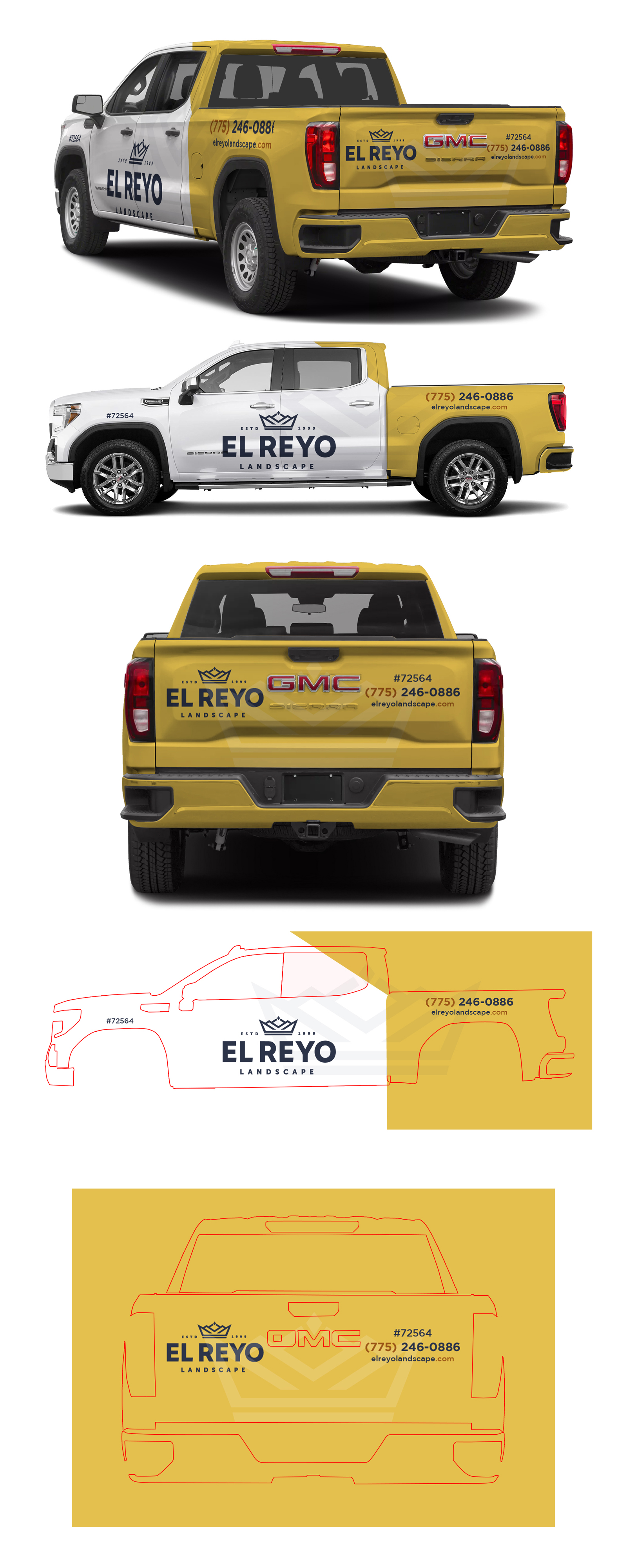 Car Wrap Design by 123graphics for El Reyo Landscape | Design #33241151