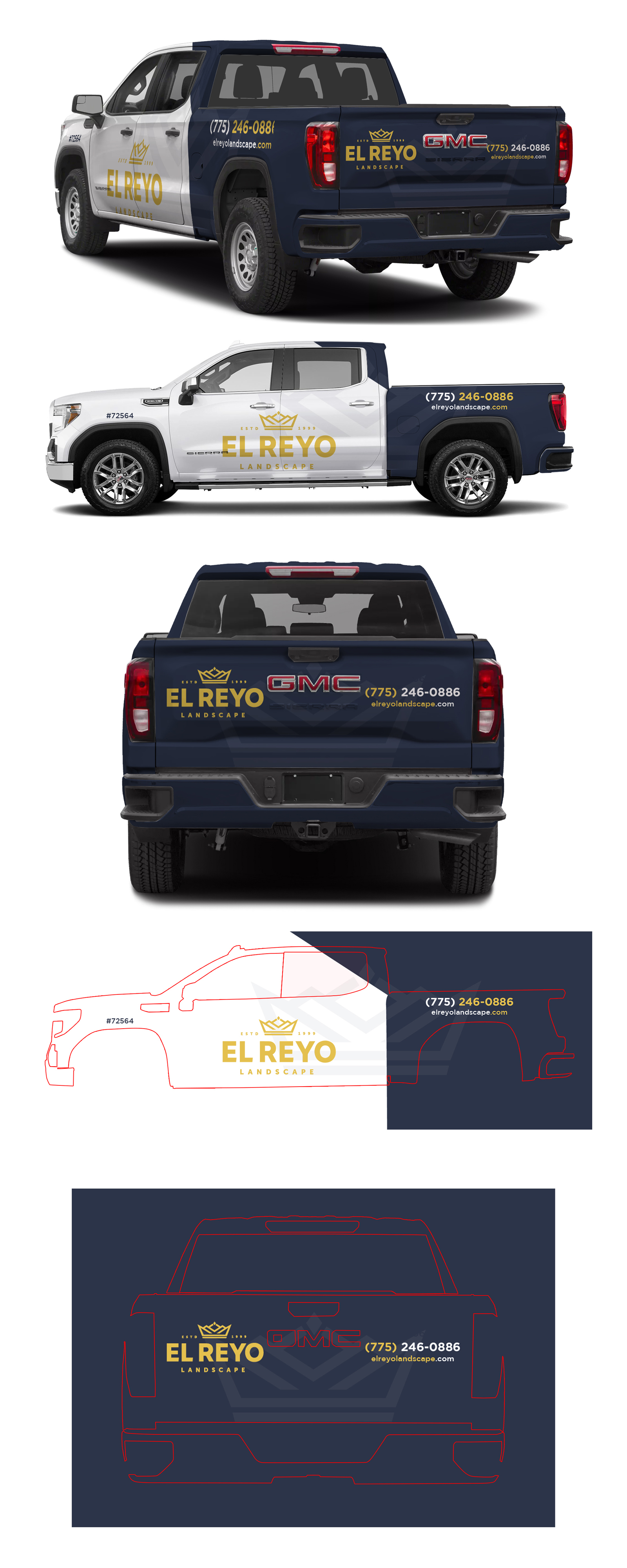 Car Wrap Design by 123graphics for El Reyo Landscape | Design #33241155