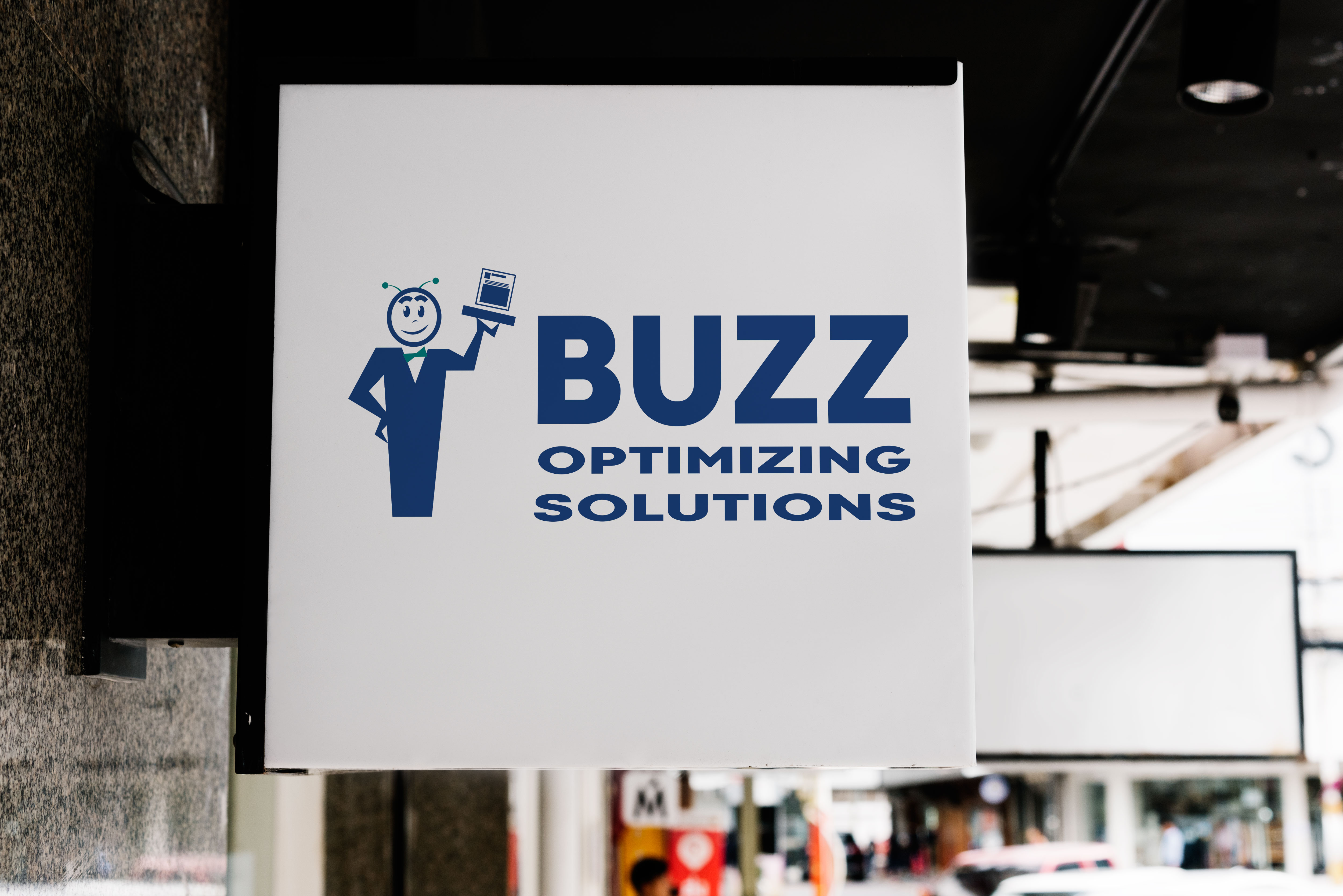 Logo Design by Mega House for Buzz Optimizing Solutions | Design #33244461