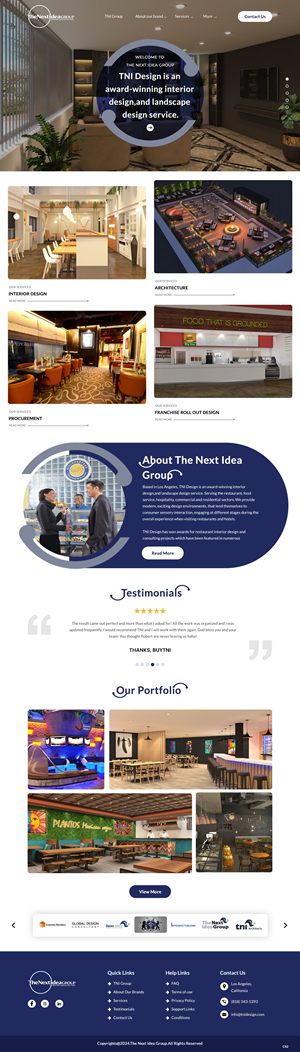 Web Design by pb for The Next Idea | Design: #33257889