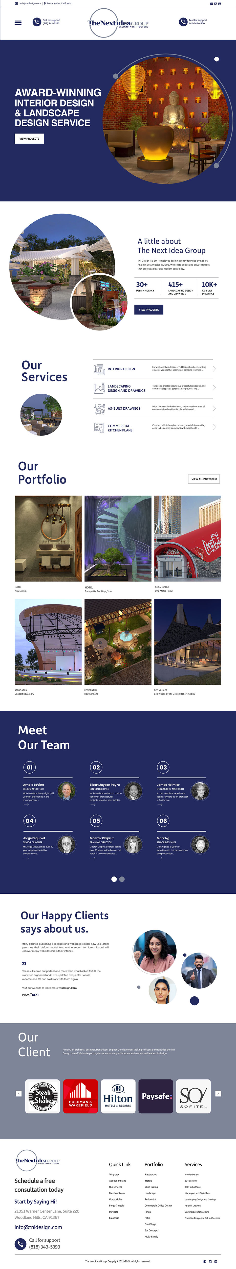 Web Design by Dream Logo Design for The Next Idea | Design #33249901