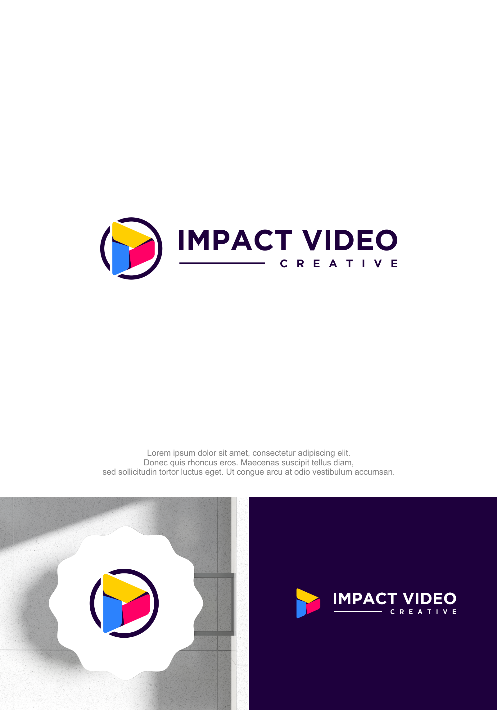 Diseño de Logo por M.Syaiful Huda para Impact Video Creative | Diseño #33250251