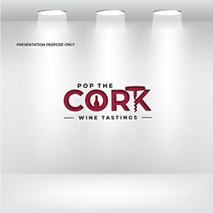 Logo Design by RS_Design for Pop The Cork Wine Tastings | Design: #33276070