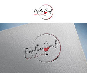 Logo Design by Luckey yaari for Pop The Cork Wine Tastings | Design: #33261719