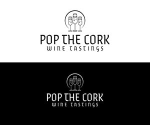 Logo Design by Kavth for Pop The Cork Wine Tastings | Design: #33282336