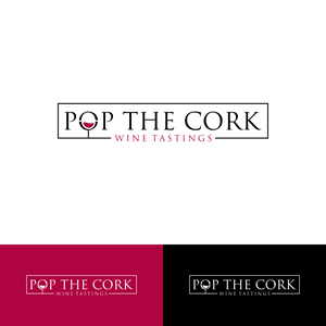 Logo Design by Kenshin777 for Pop The Cork Wine Tastings | Design: #33244577