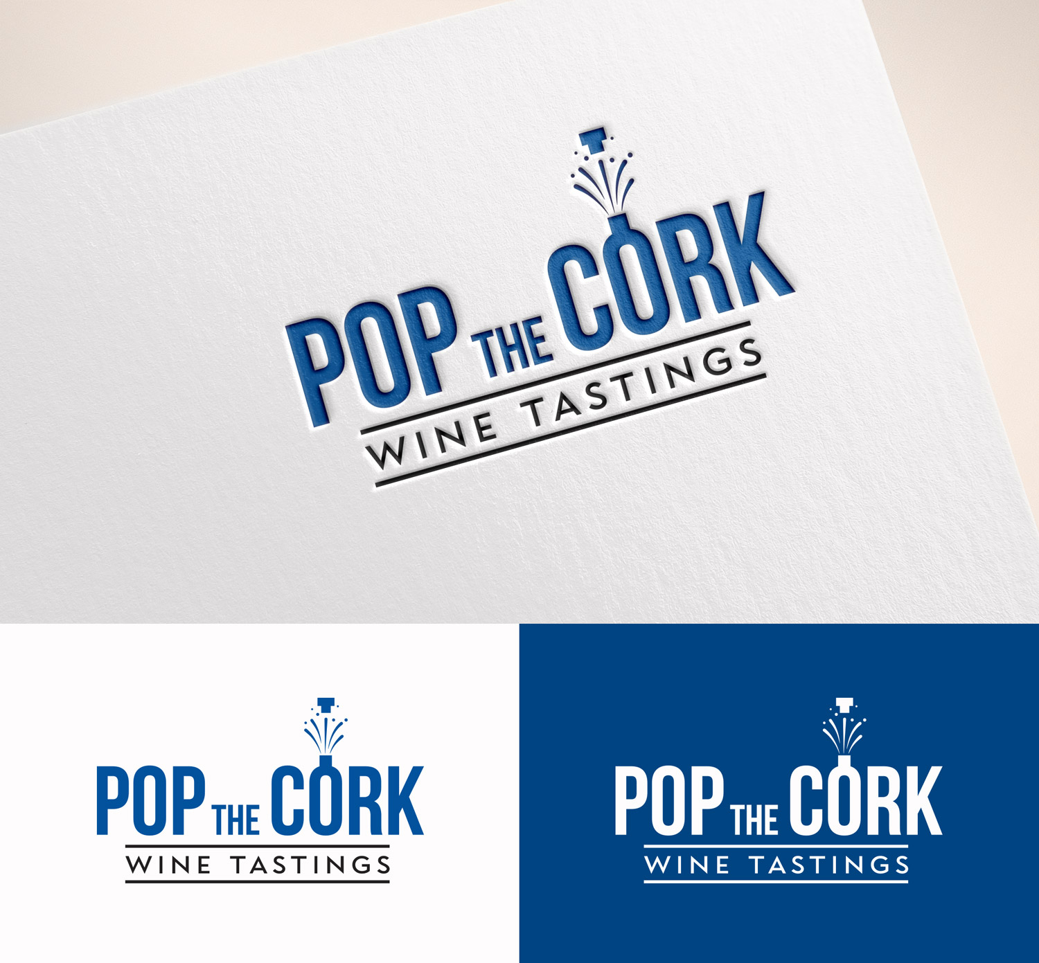 Logo Design by M Art & Design for Pop The Cork Wine Tastings | Design #33257450