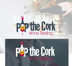 Logo Design by ManjulaART for Pop The Cork Wine Tastings | Design: #33273310