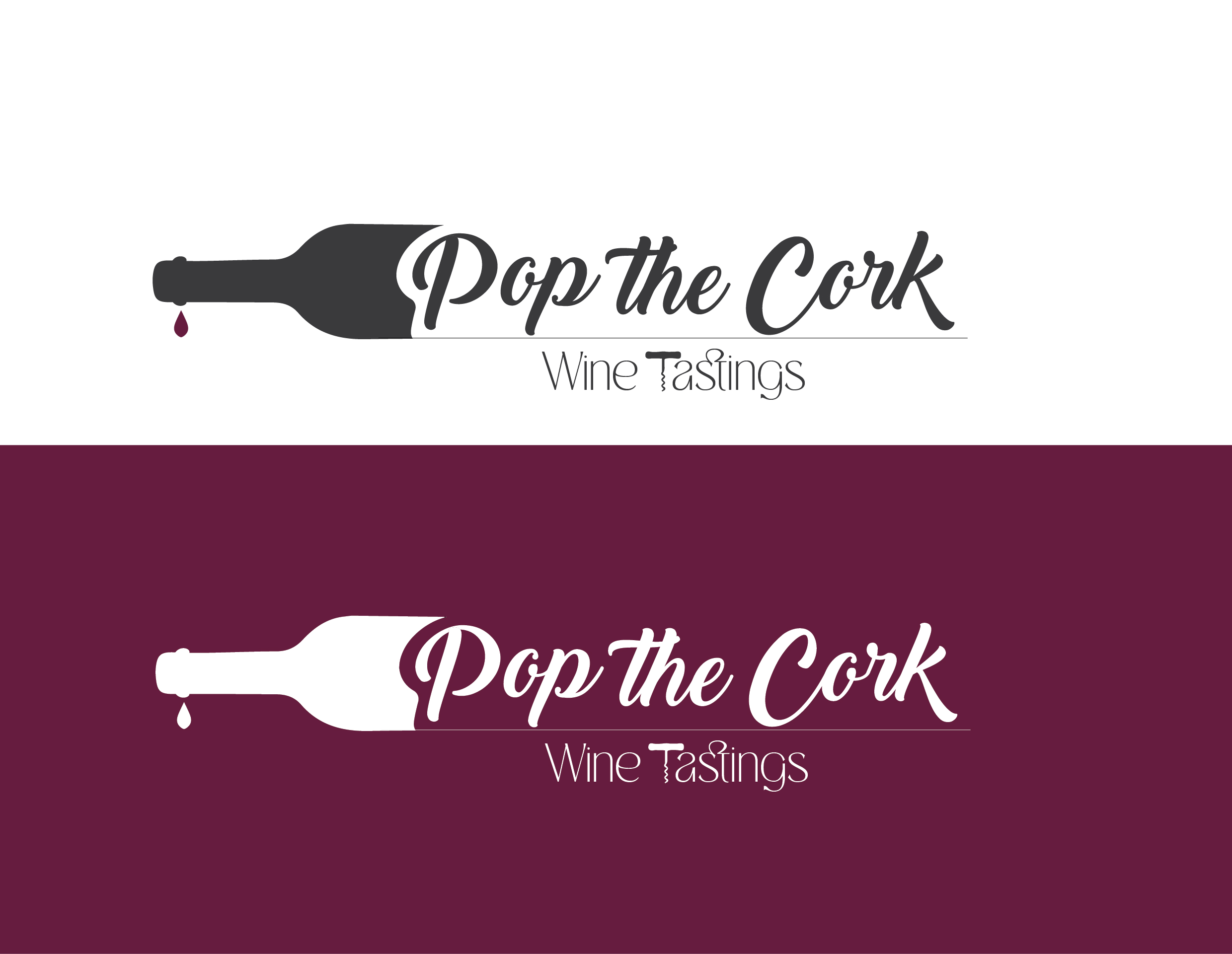 Logo Design by ManjulaART for Pop The Cork Wine Tastings | Design #33320992
