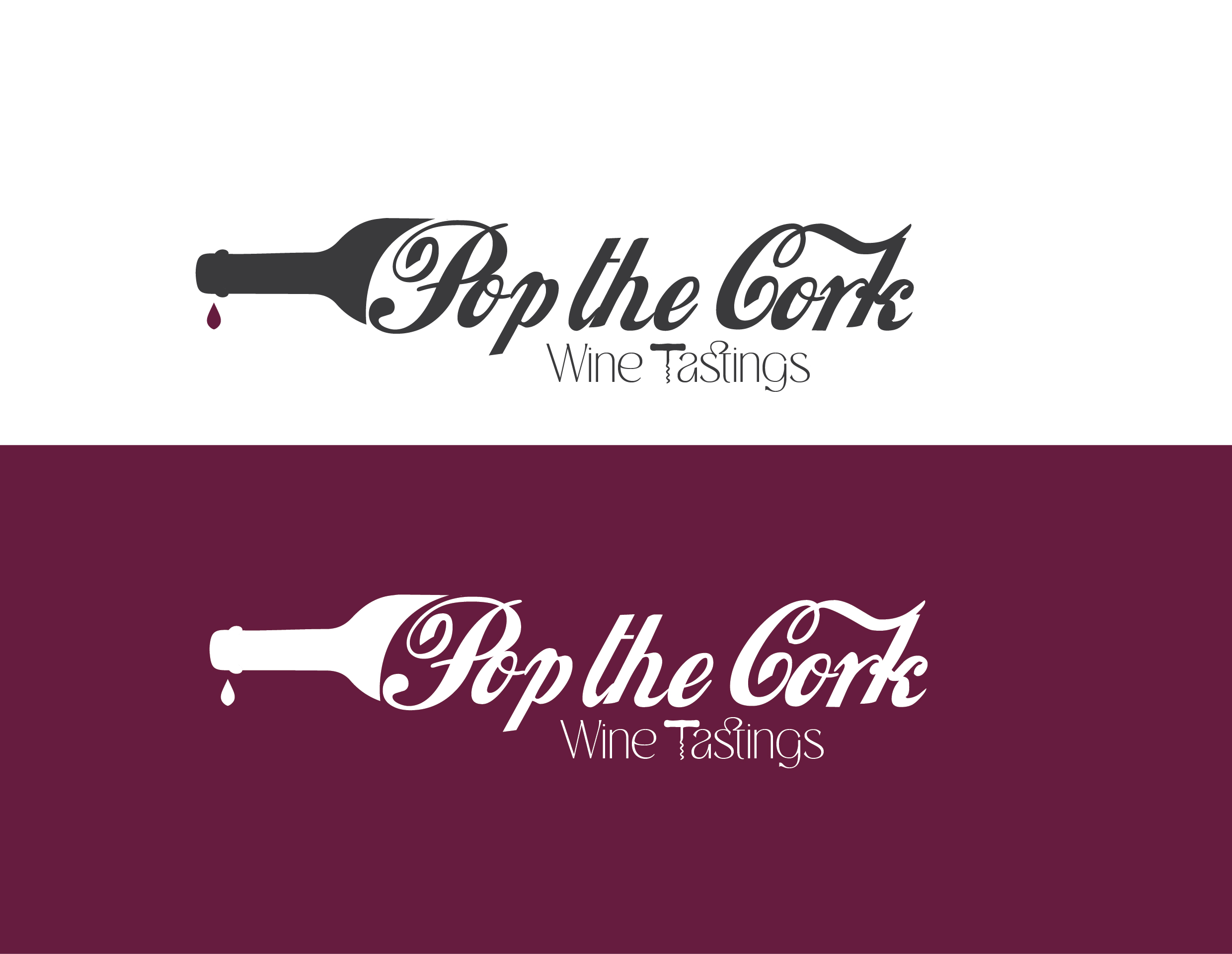 Logo Design by ManjulaART for Pop The Cork Wine Tastings | Design #33321059