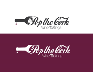 Logo Design by ManjulaART for Pop The Cork Wine Tastings | Design: #33321059