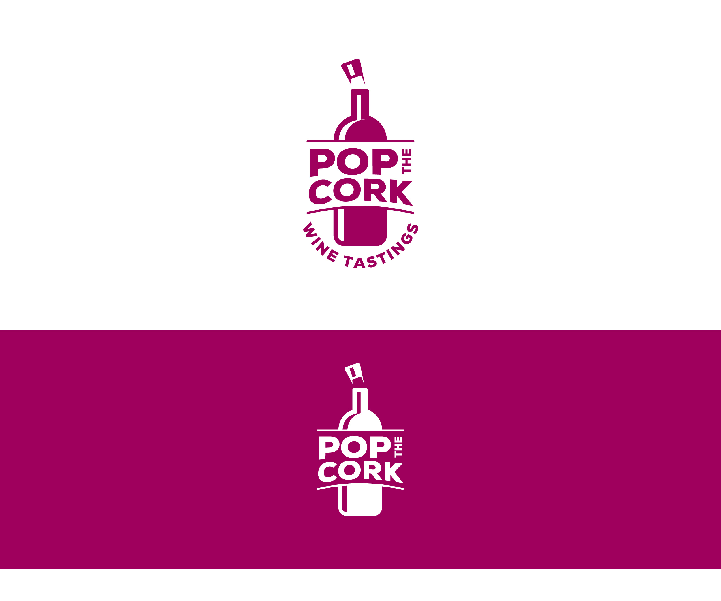 Logo Design by YourLogoMaster for Pop The Cork Wine Tastings | Design #33247907