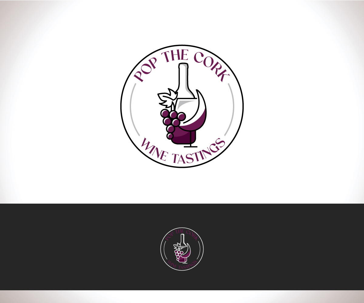 Diseño de Logo por YourLogoMaster para Pop The Cork Wine Tastings | Diseño #33247908