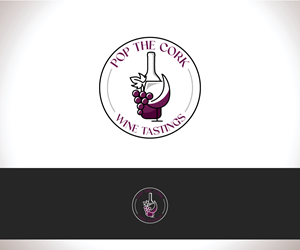 Logo Design by YourLogoMaster for Pop The Cork Wine Tastings | Design: #33247908