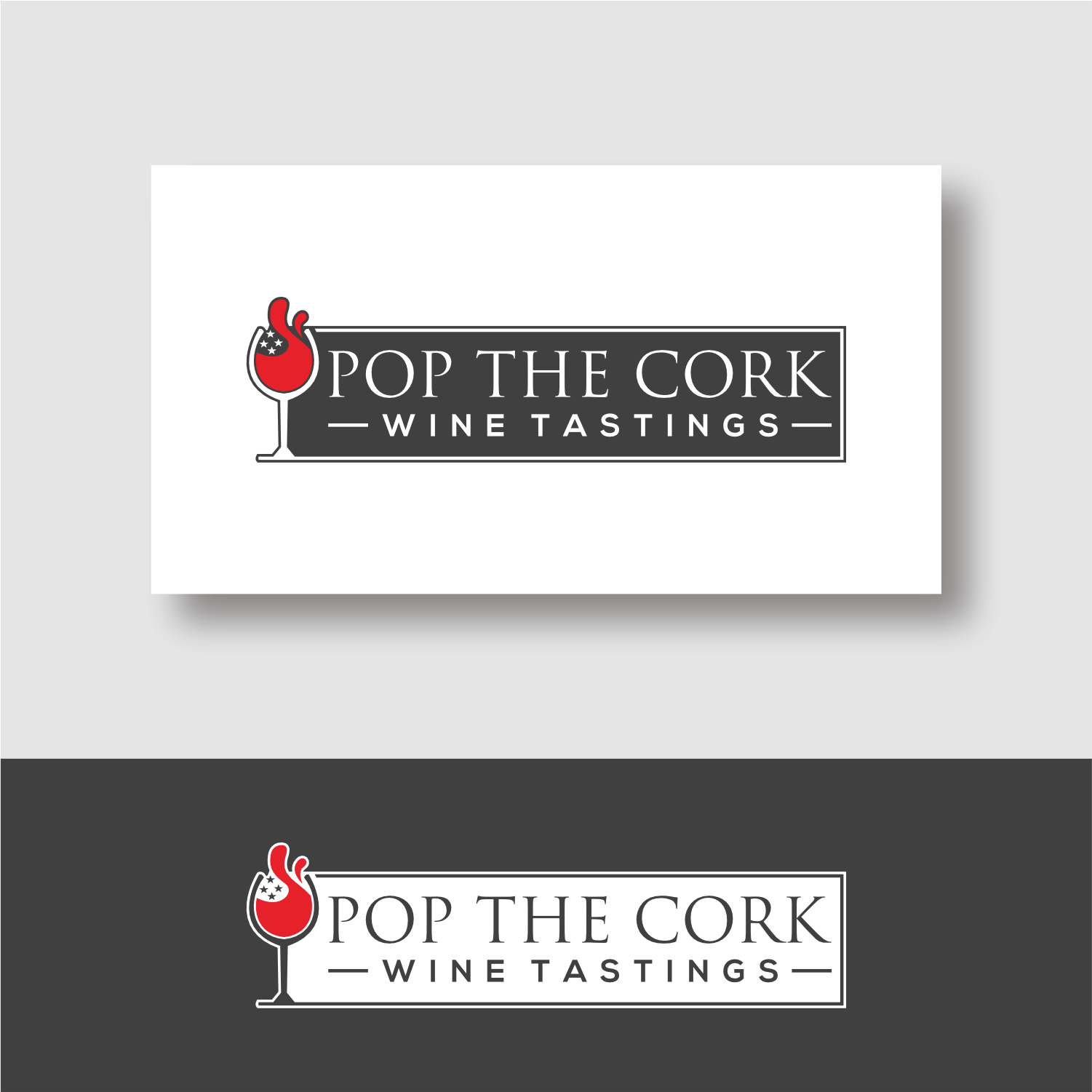 Logo Design by ganesaputu for Pop The Cork Wine Tastings | Design #33245801