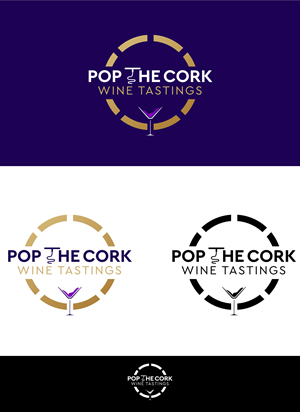 Logo Design by F a r i s a for Pop The Cork Wine Tastings | Design: #33268053