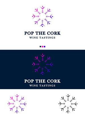 Logo Design by F a r i s a for Pop The Cork Wine Tastings | Design: #33269136