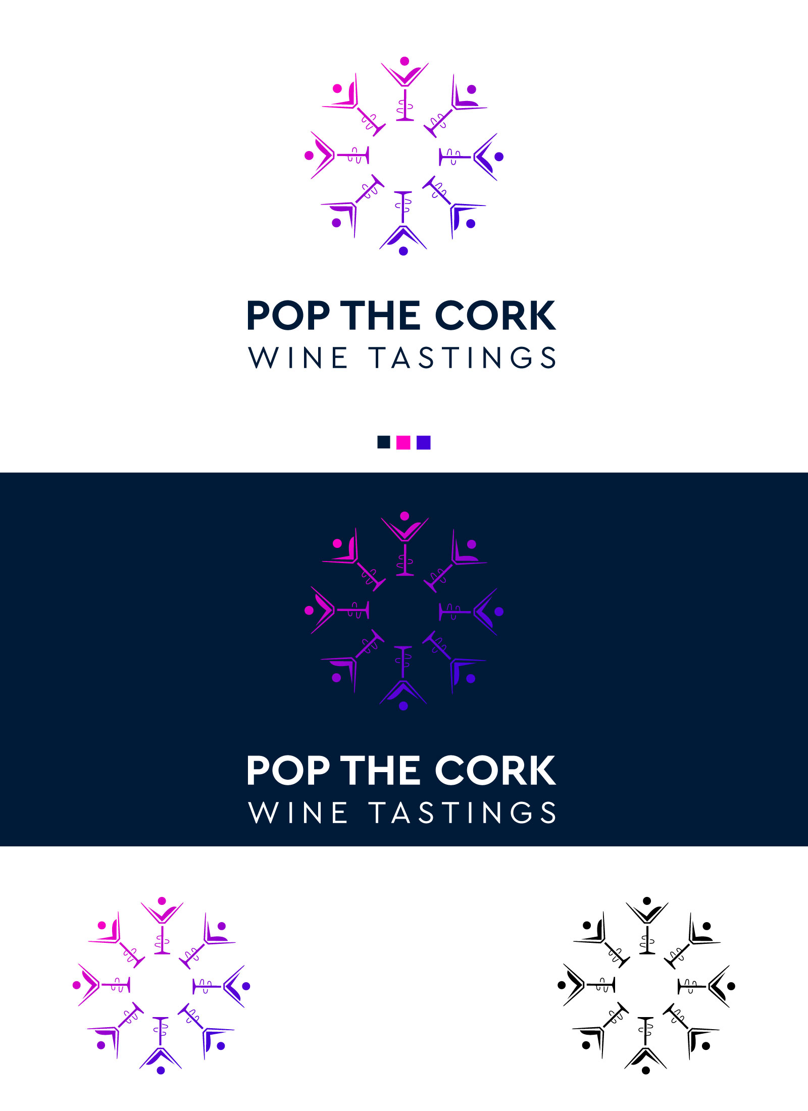 Logo Design by F a r i s a for Pop The Cork Wine Tastings | Design #33269137