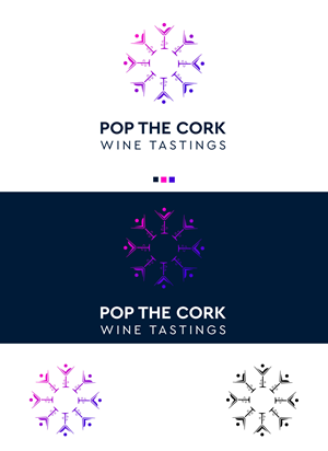 Logo Design by F a r i s a for Pop The Cork Wine Tastings | Design: #33269137