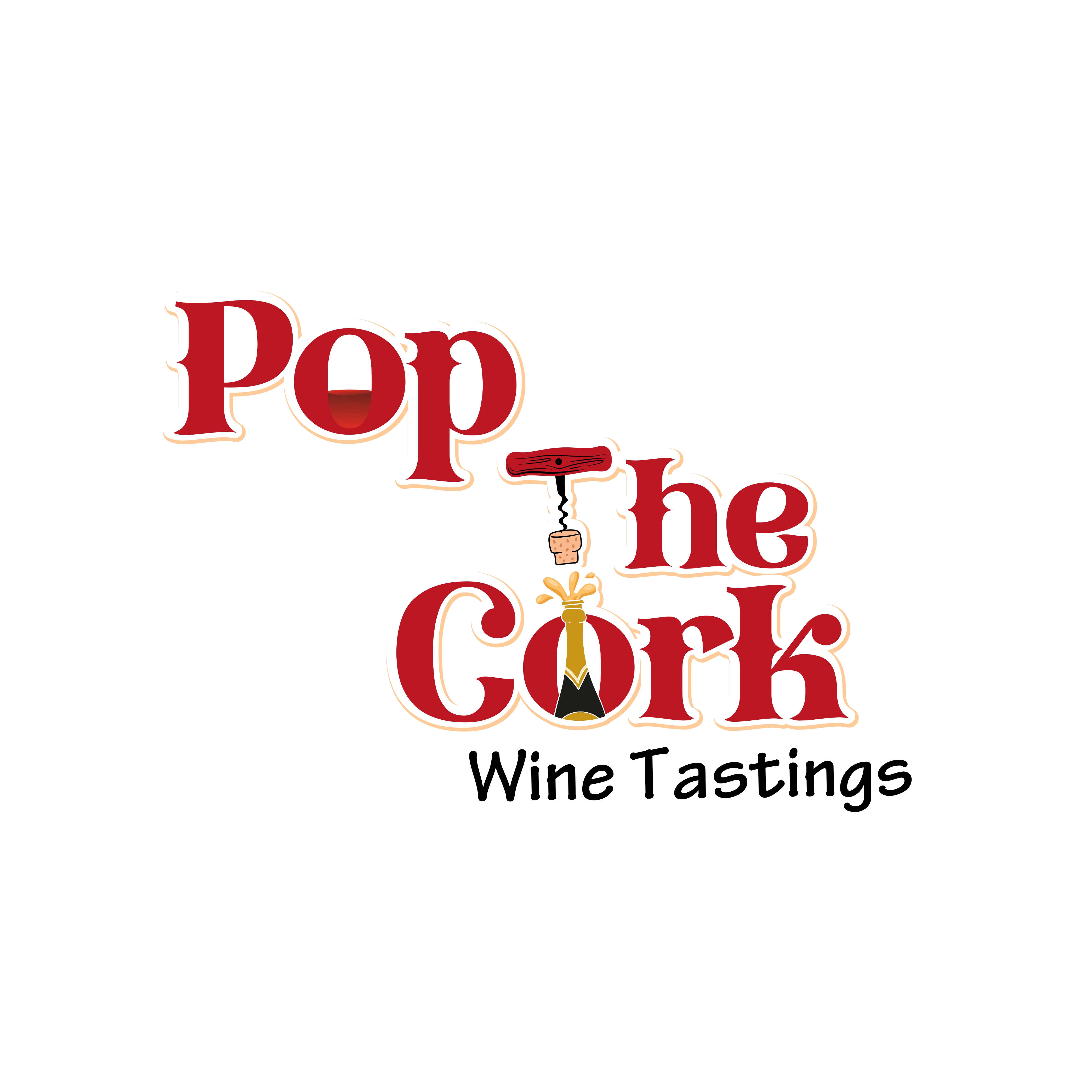 Logo Design by CropArt for Pop The Cork Wine Tastings | Design #33288323