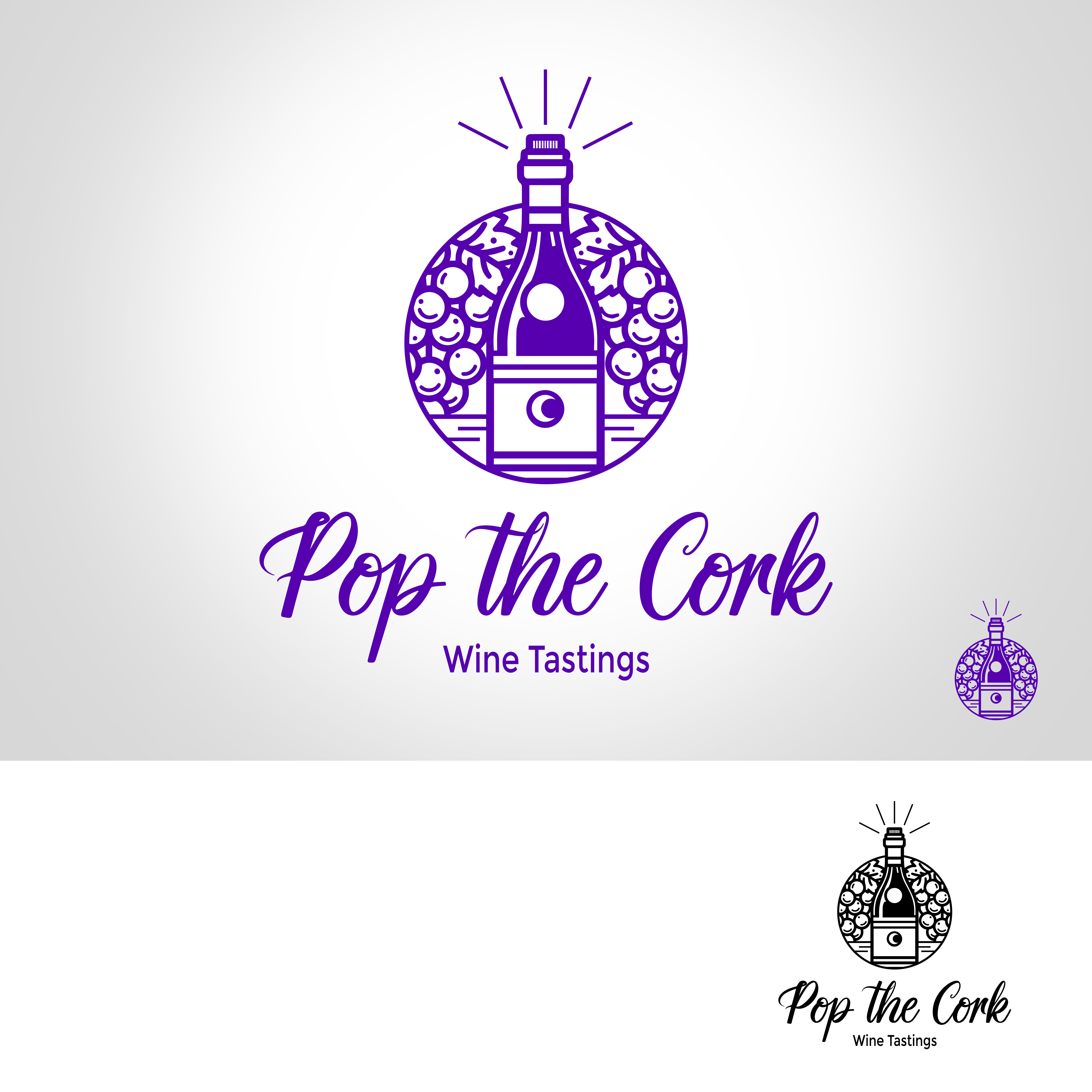 Logo Design by ShariCreatives for Pop The Cork Wine Tastings | Design #33244586