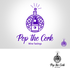 Diseño de Logo por ShariCreatives para Pop The Cork Wine Tastings | Diseño: #33257712