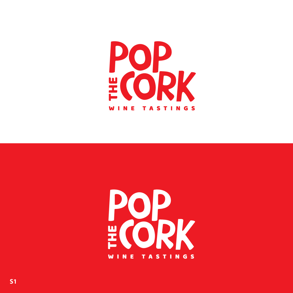 Logo Design by Sujit Banerjee for Pop The Cork Wine Tastings | Design #33249078