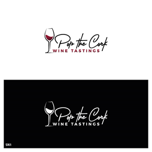 Logo Design by Sujit Banerjee for Pop The Cork Wine Tastings | Design: #33249079