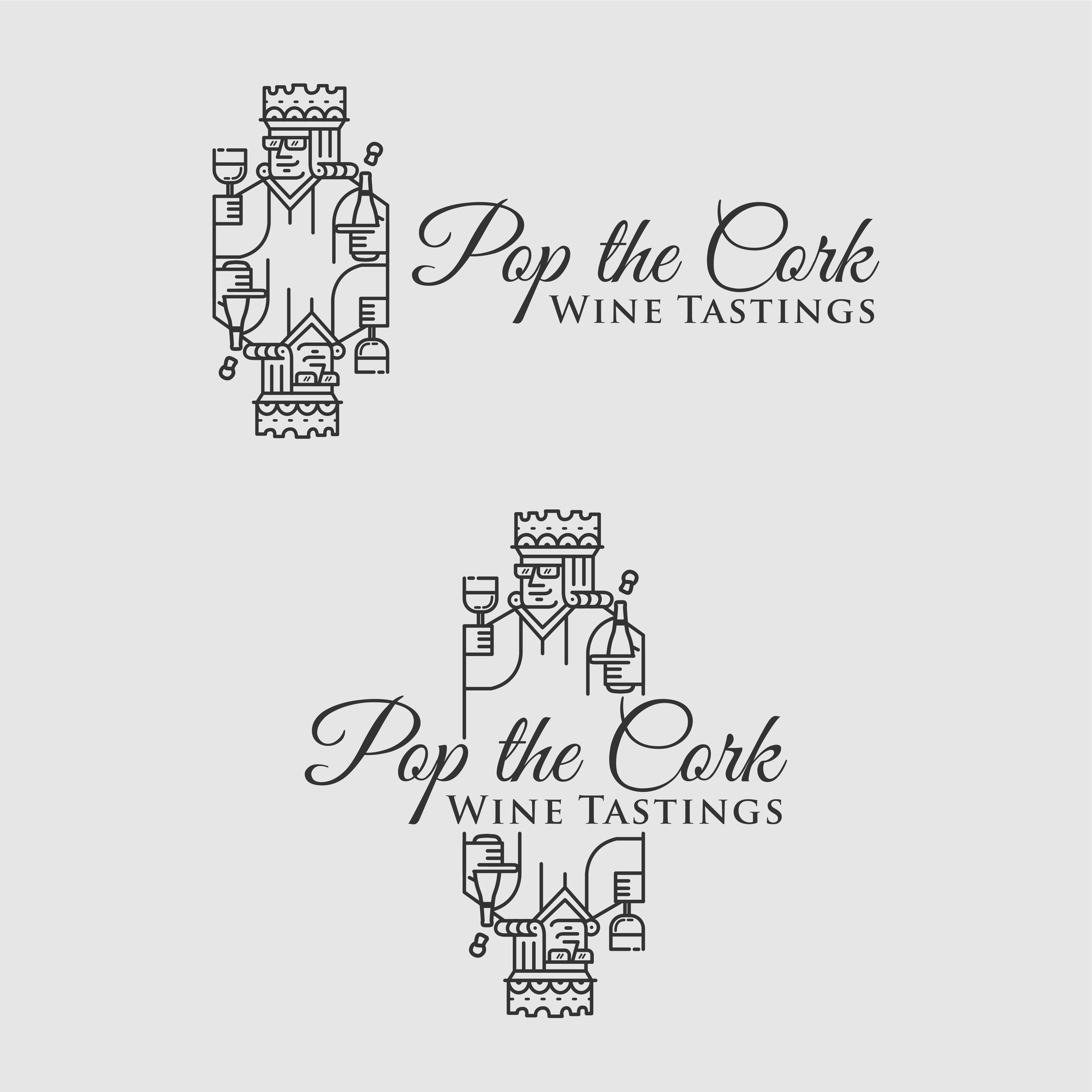 Logo Design by andsproject for Pop The Cork Wine Tastings | Design #33316869