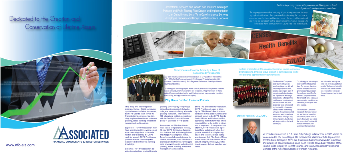 Brochure Design by sean-sinclair for Associated Investor Services | Design #3122829