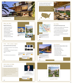 PowerPoint Design by pb for Luxury Home Magazine | Design: #33257860