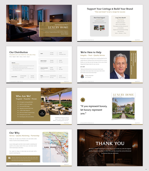 PowerPoint Design by pb for Luxury Home Magazine | Design: #33257862