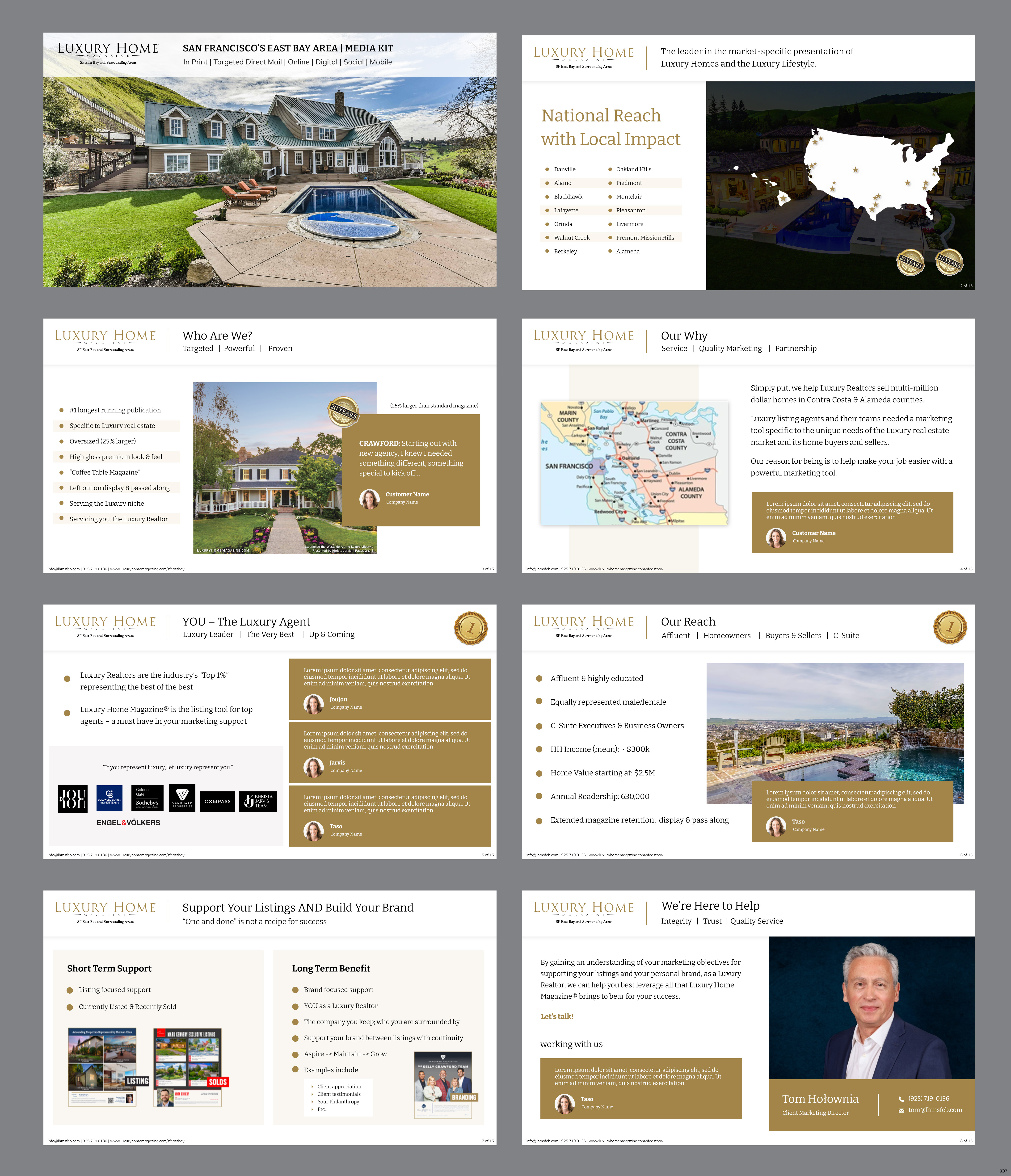 PowerPoint Design by pb for Luxury Home Magazine | Design #33257866