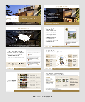 PowerPoint Design by Flatmilter for Luxury Home Magazine | Design: #33258009