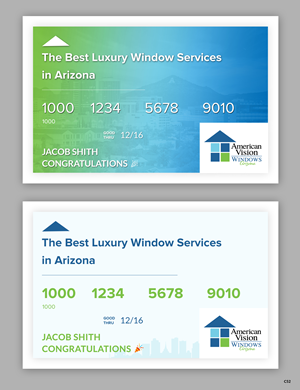 Print Design by pb for American Vision Windows Arizona | Design: #33264604