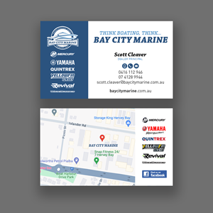 Karten-Design von Andrés Sebastián für Bay City Marine | Design: #33258131