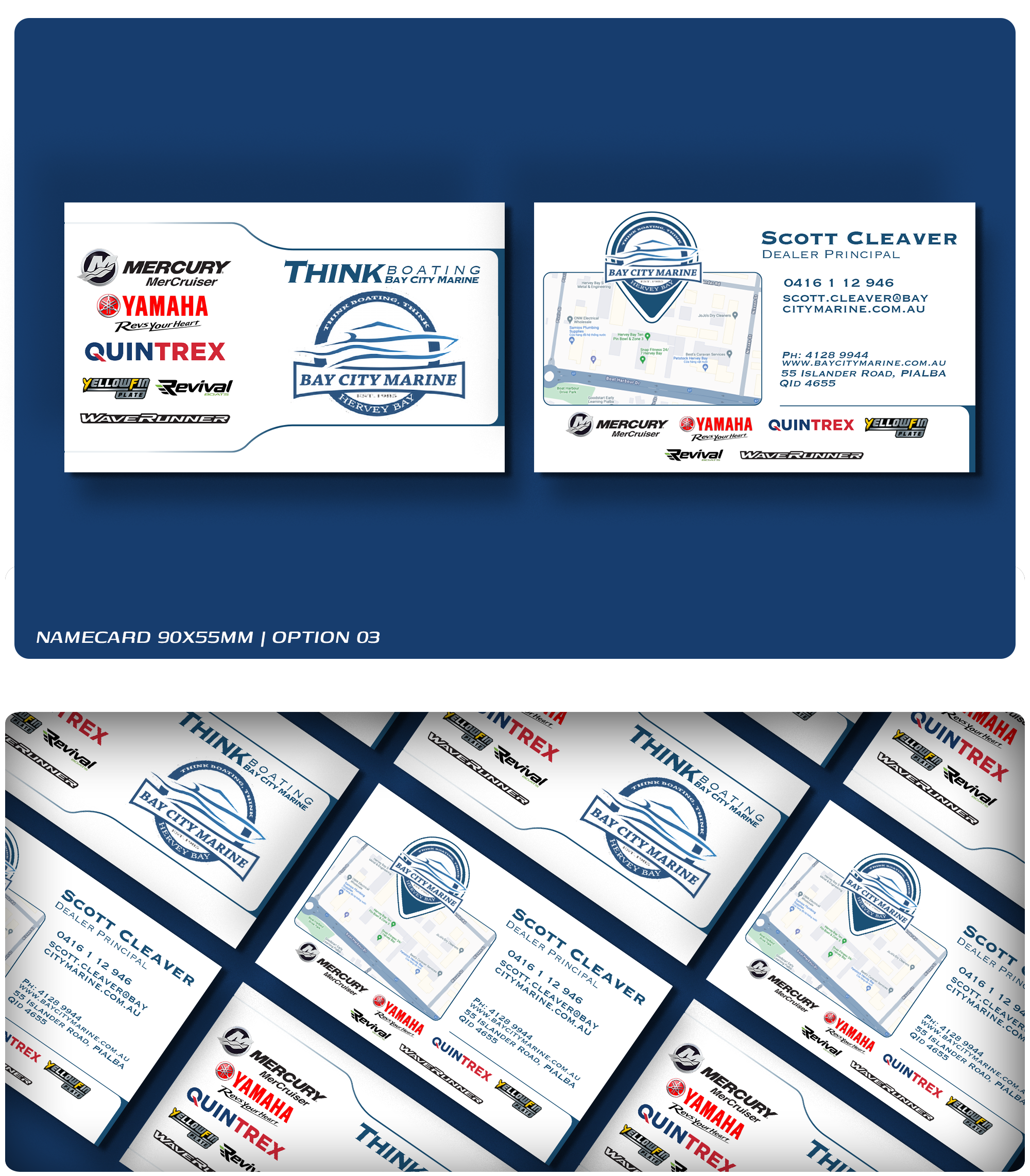 Card Design by Thingkazupa Design for Bay City Marine | Design #33262113