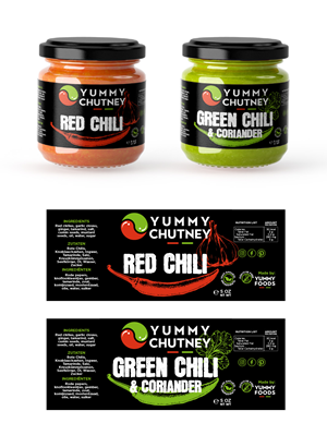 Label Design by Sergio Coelho for Yummy Foods B.V. | Design: #33258932