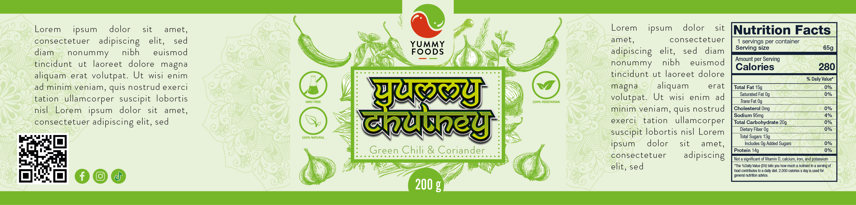 Design Étiquette par Vyacheslav65 pour Yummy Foods B.V. | Design #33279723
