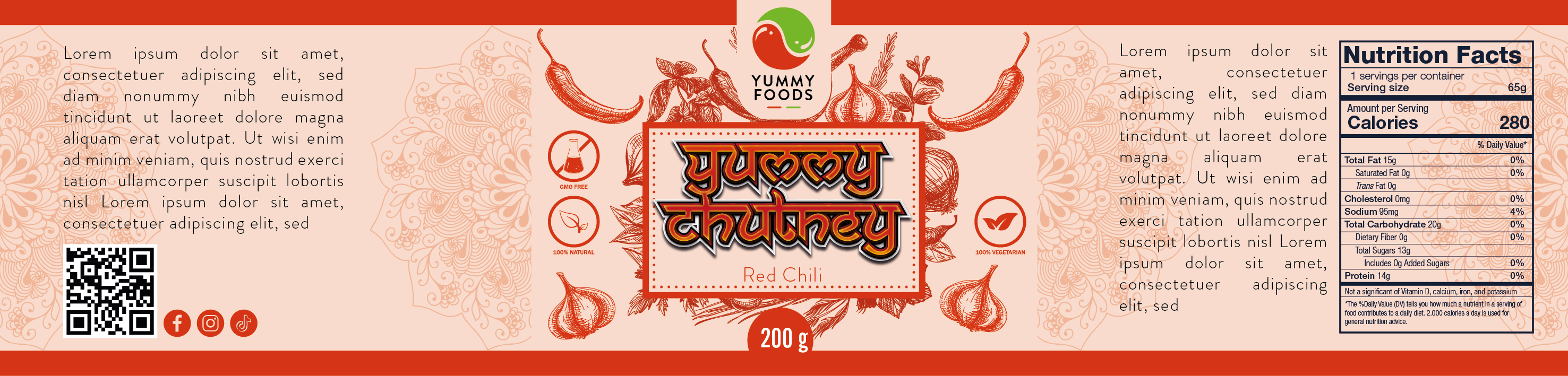 Design Étiquette par Vyacheslav65 pour Yummy Foods B.V. | Design #33279724