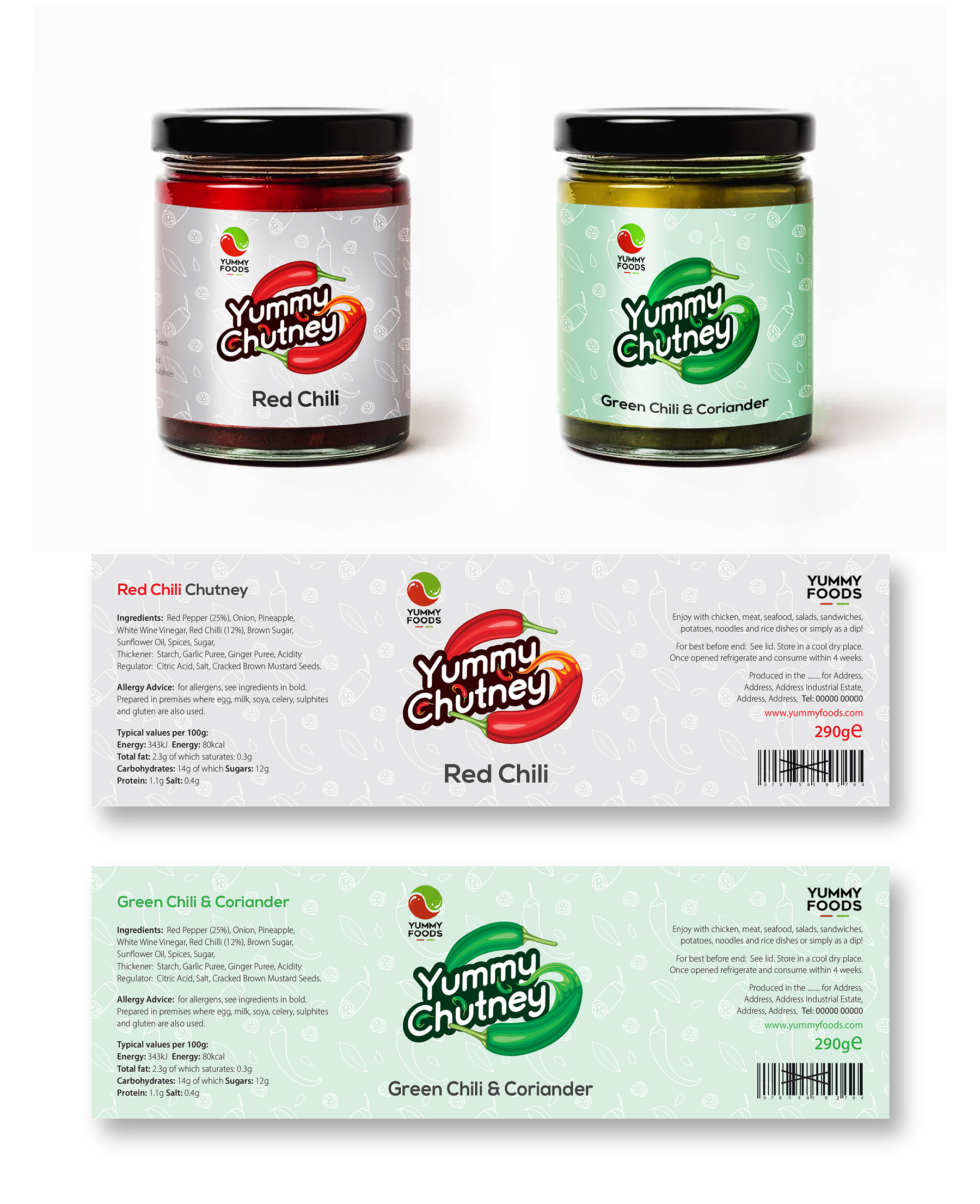 Design Étiquette par COLOURS BRANDING pour Yummy Foods B.V. | Design #33263735