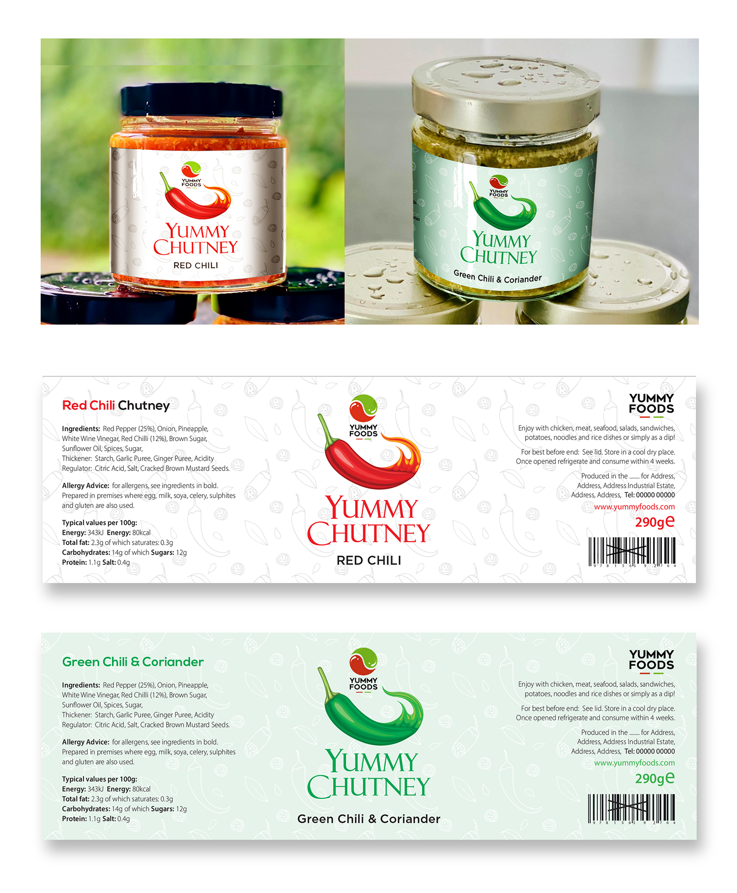 Design Étiquette par COLOURS BRANDING pour Yummy Foods B.V. | Design #33264544