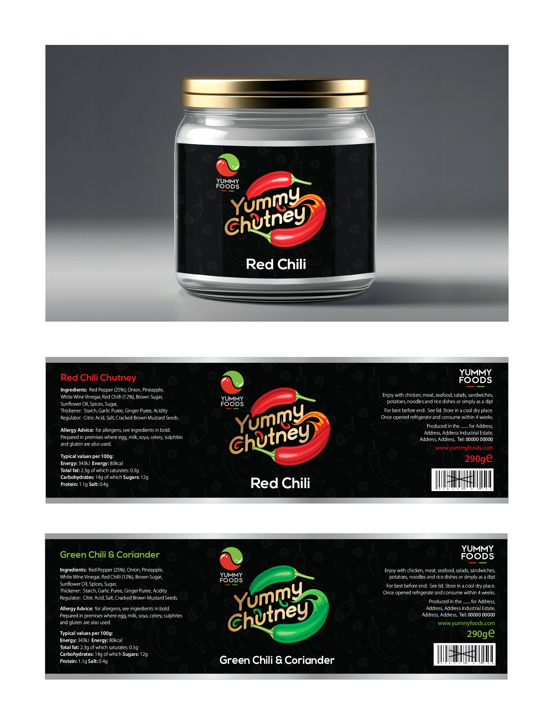 Diseño de Etiqueta por COLOURS BRANDING para Yummy Foods B.V. | Diseño #33269866