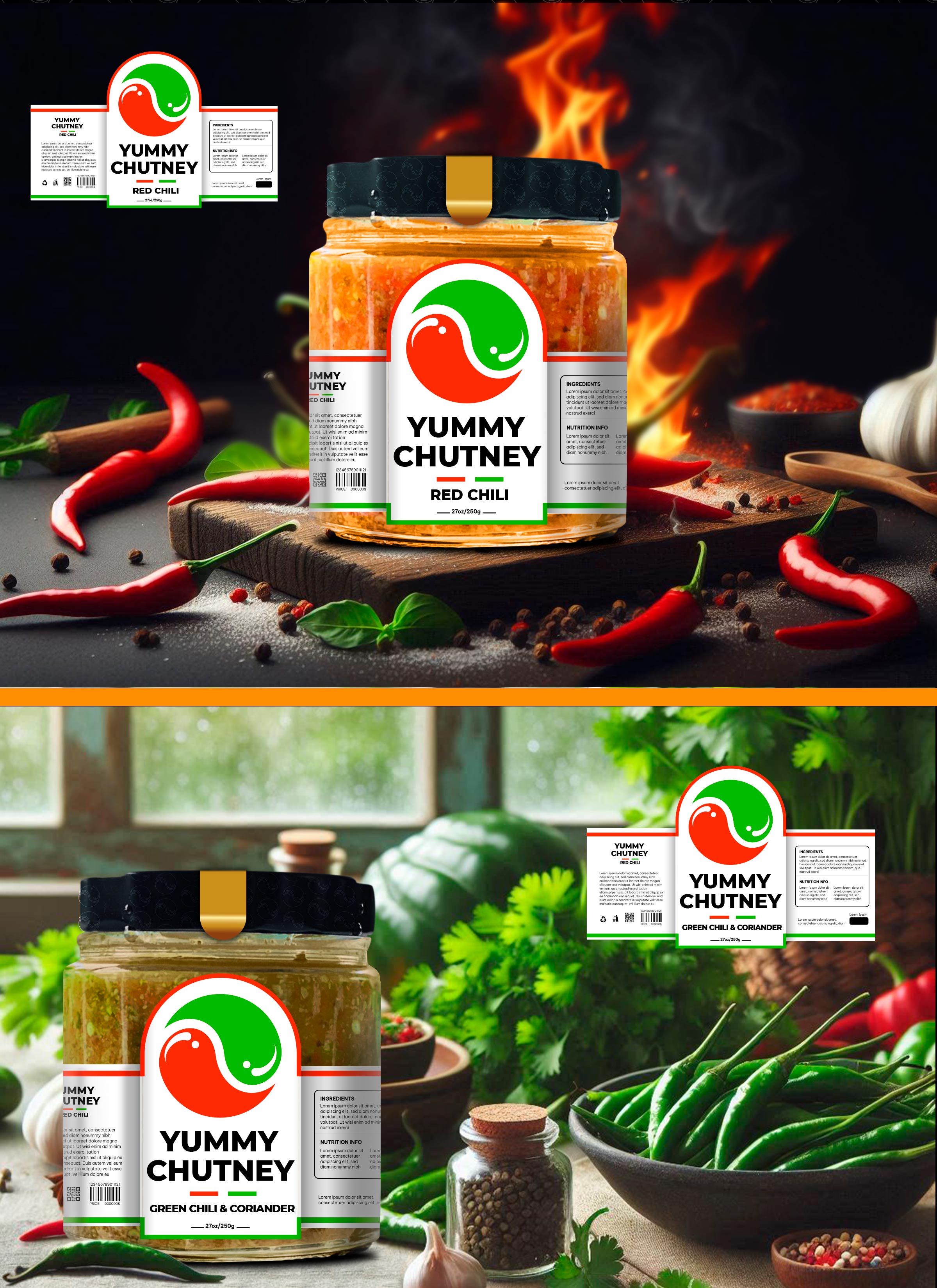 Label Design by YERR® for Yummy Foods B.V. | Design #33260080