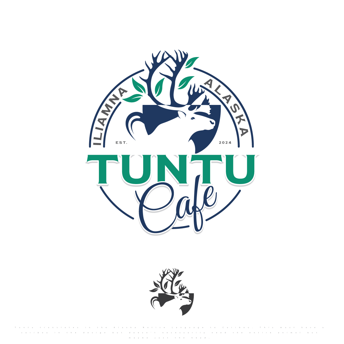 Logo Design for Tuntu Cafe, Iliamna, Alaska by DesignFriday | Design ...