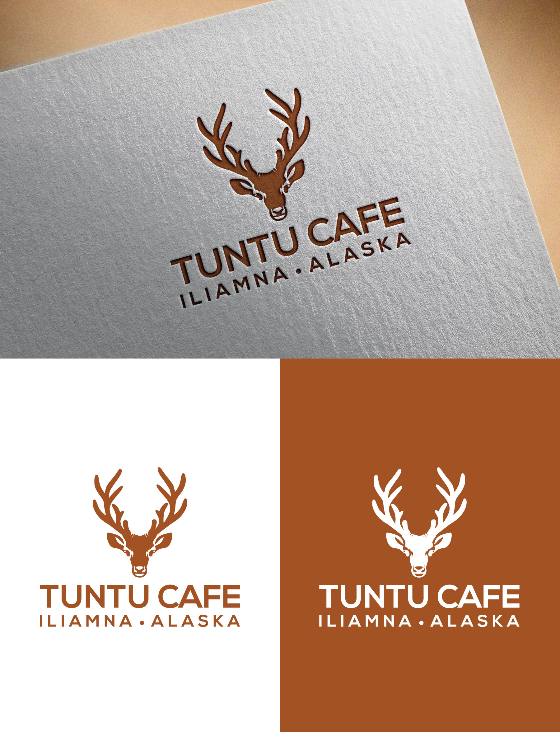 Logo Design for Tuntu Cafe, Iliamna, Alaska by Palash0077 | Design ...