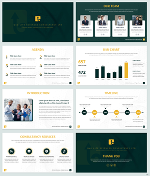 PowerPoint Design by pb for QnG Life Sciences Consultancy Ltd | Design #33282495
