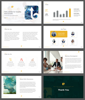 PowerPoint Design by pb for QnG Life Sciences Consultancy Ltd | Design: #33282498
