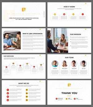 PowerPoint Design by pb for QnG Life Sciences Consultancy Ltd | Design: #33282499