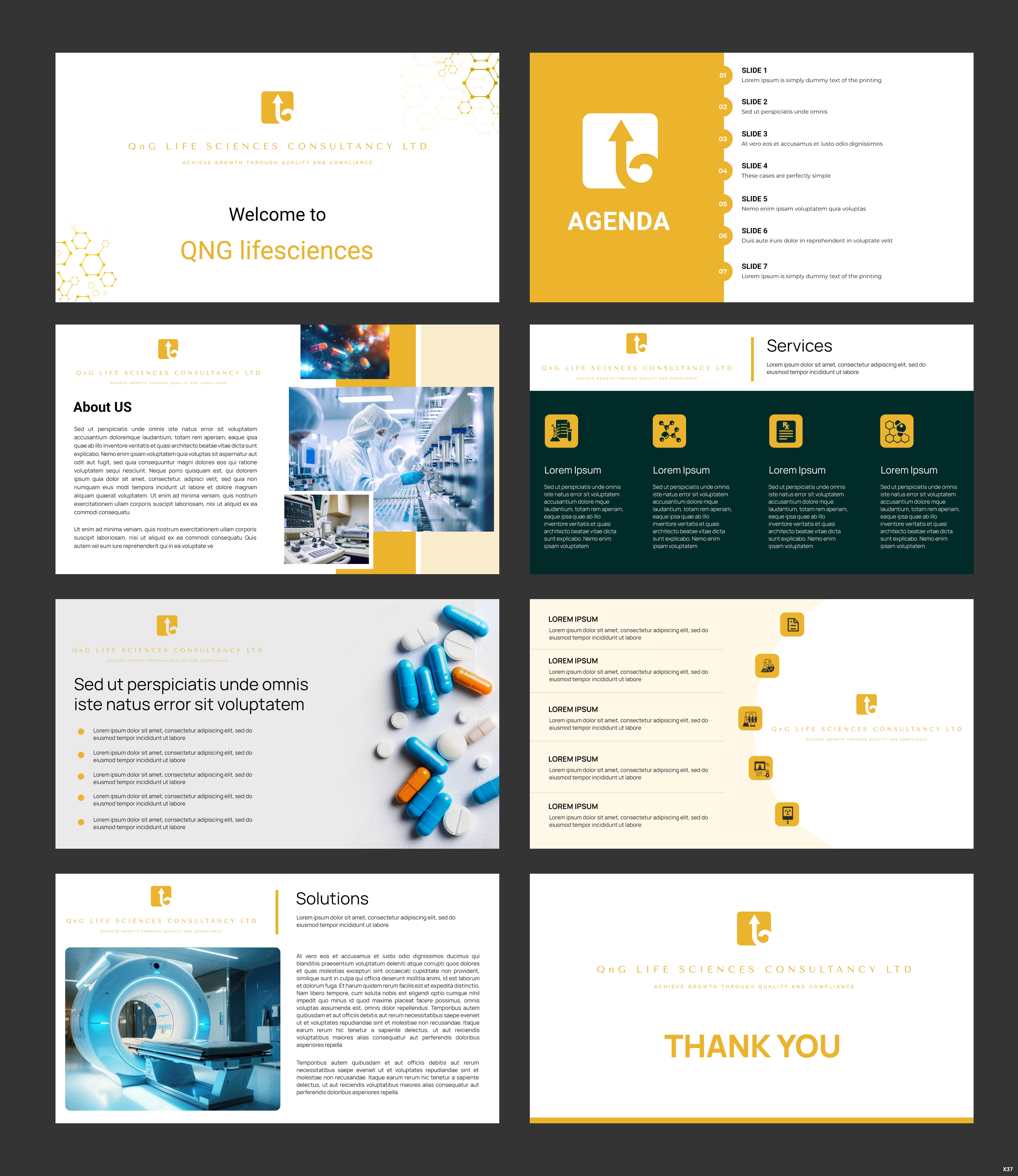 PowerPoint Design by pb for QnG Life Sciences Consultancy Ltd | Design #33282504